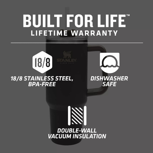 NEW Stanley Adventure Quencher 40oz Tumbler Coal - Picture 6 of 11